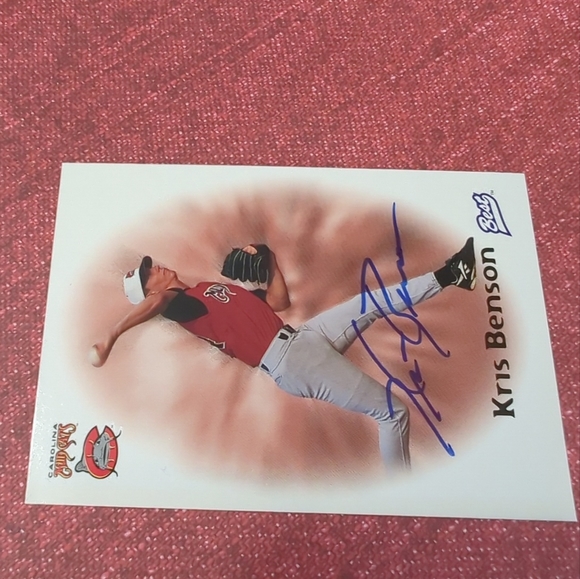 Kris Benson 1998 Best AUTHENTIC AUTOGRAPH Carolina Mud Cats Pittsburgh Pirates. - Picture 3 of 9